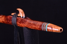 Redwood Root Burl Native American Flute, Minor, High E-5, #H4J